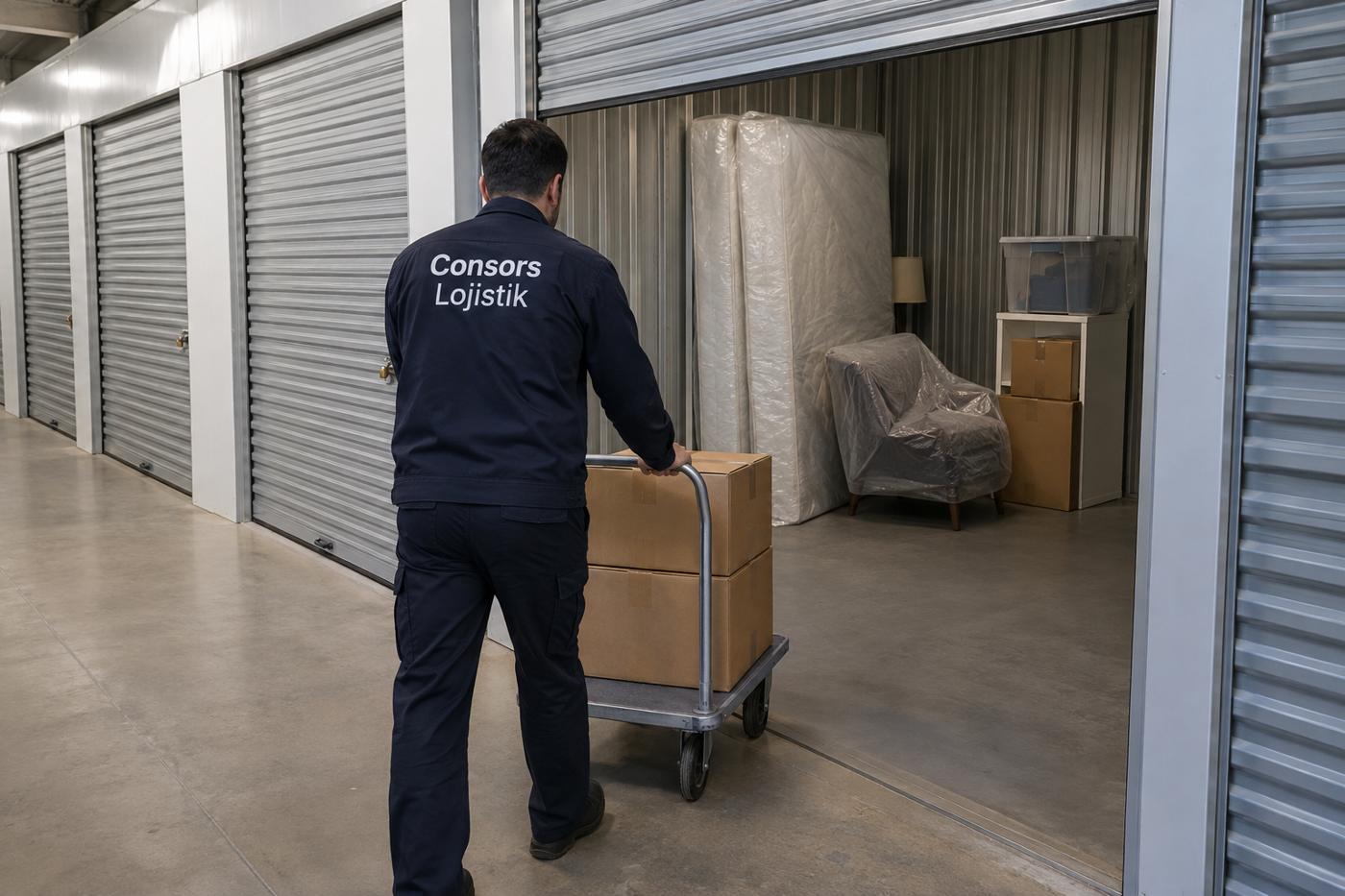 Goods being received into storage